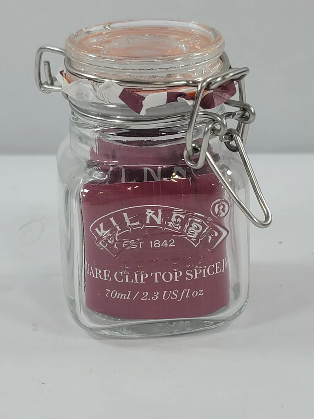 Kilner Square Swing Clip Top Spice Jar 70 ml